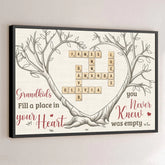 Grandkids Bring Joy To Every Corner Of Your Heart - Family Personalized Custom Horizontal Poster - Gift For Grandma. Grandpa. Grandkid