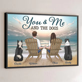 Our Hearts Are Full Of Love - Couple Personalized Custom Horizontal Poster - Gift For Husband Wife. Anniversary
