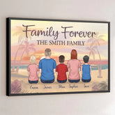 Family Forever. The Bonds That Hold Us Strong - Family Personalized Custom Horizontal Poster - Gift For Family Members