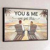 We Are A Team - Couple Personalized Custom Horizontal Poster - Gift For Husband Wife. Anniversary