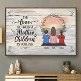 A Mother's Love Is Infinite - Family Personalized Custom Horizontal Poster - Gift For Mom