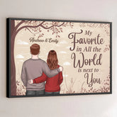 Always Better Together - Couple Personalized Custom Horizontal Poster - Gift For Husband Wife. Anniversary