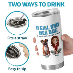 Life Is Better With Paws - Dog & Cat Personalized Custom Tumbler - Gift For Pet Owners. Pet Lovers