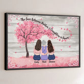 Love Keeps Us Forever Together - Family Personalized Custom Horizontal Poster - Gift For Mom