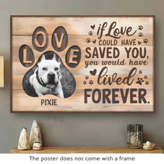 Custom Photo Run Free. My Sweet Friend - Memorial Personalized Custom Horizontal Poster - Sympathy Gift For Pet Owners. Pet Lovers
