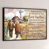 Growing Old With You Is My Favorite Adventure - Couple Personalized Custom Horizontal Poster - Gift For Husband Wife. Anniversary