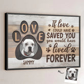 Custom Photo Your Love Will Always Guide Me - Memorial Personalized Custom Horizontal Poster - Sympathy Gift For Pet Owners. Pet Lovers