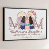 My Mom Is My Home And My Haven - Family Personalized Custom Horizontal Poster - Gift For Mom. Daughter