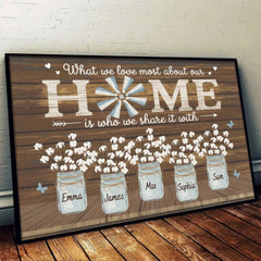 Making Memories With My Family - Family Personalized Custom Horizontal Poster - Gift For Family Members