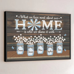 Time Together As A Family Is A Gift - Family Personalized Custom Horizontal Poster - Gift For Family Members