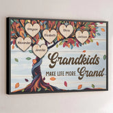 My Grandkids Are My Favorite - Family Personalized Custom Horizontal Poster - Gift For Grandma. Grandpa. Grandkid