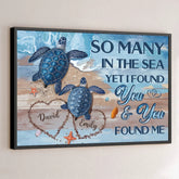 My Heart Is Yours. Entirely And Unconditionally - Couple Personalized Custom Horizontal Poster - Gift For Husband Wife. Anniversary
