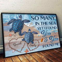 My Heart Is Yours. Entirely And Unconditionally - Couple Personalized Custom Horizontal Poster - Gift For Husband Wife. Anniversary