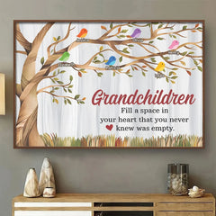 Grandkids Make Life's Moments Magical - Family Personalized Custom Horizontal Poster - Gift For Grandma. Grandpa. Grandkid