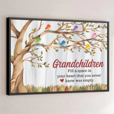 Grandkids Make Life's Moments Magical - Family Personalized Custom Horizontal Poster - Gift For Grandma. Grandpa. Grandkid