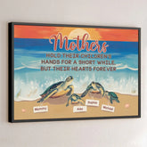 Her Love. Like A Turtle's Shell. Is Always There To Protect - Family Personalized Custom Horizontal Poster - Gift For Mom