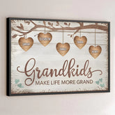 Every Grandchild Is A Grand Blessing - Family Personalized Custom Horizontal Poster - Gift For Mom. Grandma