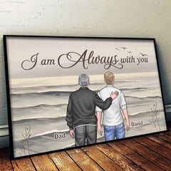 Custom Photo I'm Always With You - Memorial Personalized Custom Horizontal Poster - Sympathy Gift For Family Members
