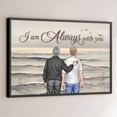 Custom Photo I'm Always With You - Memorial Personalized Custom Horizontal Poster - Sympathy Gift For Family Members
