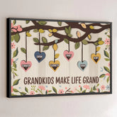In Every Heart. A Family's Love - Family Personalized Custom Horizontal Poster - Gift For Mom. Grandma
