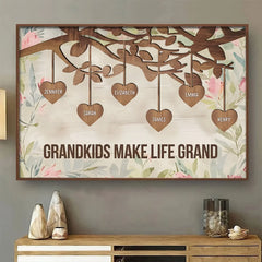 Family Love. A Timeless Treasure - Family Personalized Custom Horizontal Poster - Gift For Mom. Grandma
