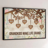 Family Love. A Timeless Treasure - Family Personalized Custom Horizontal Poster - Gift For Mom. Grandma