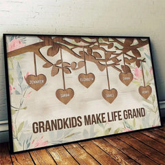 Family Love. A Timeless Treasure - Family Personalized Custom Horizontal Poster - Gift For Mom. Grandma