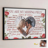 Custom Photo Together. We Are One - Couple Personalized Custom Horizontal Poster - Gift For Husband Wife. Anniversary
