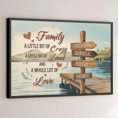 Each Moment Together Is A Piece Of Our Story - Family Personalized Custom Horizontal Poster - Gift For Family Members