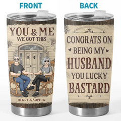 My Heart Recognized You From The Start - Couple Personalized Custom Tumbler - Gift For Husband Wife. Anniversary