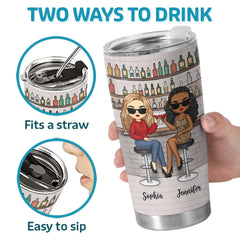 We're Fierce. Fabulous And Unbreakable - Bestie Personalized Custom Tumbler - Gift For Best Friends. BFF. Sisters