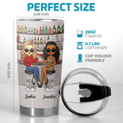 We're Fierce. Fabulous And Unbreakable - Bestie Personalized Custom Tumbler - Gift For Best Friends. BFF. Sisters