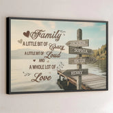 Together We Make One Beautiful Family - Family Personalized Custom Horizontal Poster - Gift For Family Members