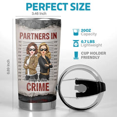 Double Trouble. Twice The Fun - Bestie Personalized Custom Tumbler - Gift For Best Friends. BFF. Sisters