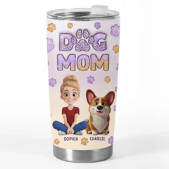 Paws And Claws. All My Love - Dog & Cat Personalized Custom 3D Inflated Effect Printed Tumbler - Gift For Pet Owners. Pet Lovers