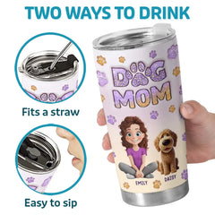Paws And Claws. All My Love - Dog & Cat Personalized Custom 3D Inflated Effect Printed Tumbler - Gift For Pet Owners. Pet Lovers