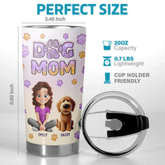 Paws And Claws. All My Love - Dog & Cat Personalized Custom 3D Inflated Effect Printed Tumbler - Gift For Pet Owners. Pet Lovers