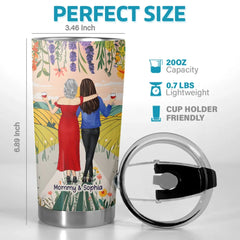 From Childhood To Forever. Best Friends - Family Personalized Custom Tumbler - Gift For Mom. Daughter