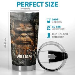 A Fun Way To Start Your Day With A Roar - Family Personalized Custom 3D Inflated Effect Printed Tumbler - Gift For Yourself. Best Friends. Siblings. Family Members