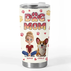 My Pets Make Me Whole - Dog & Cat Personalized Custom 3D Inflated Effect Printed Tumbler - Gift For Pet Owners. Pet Lovers