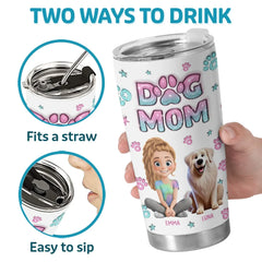 Pets Are Like Family And Their Love Is A Timeless Treasure - Dog & Cat Personalized Custom 3D Inflated Effect Printed Tumbler - Gift For Pet Owners. Pet Lovers
