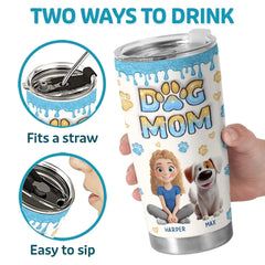 One Heart. Two Tails. Endless Love - Dog & Cat Personalized Custom 3D Inflated Effect Printed Tumbler - Gift For Pet Owners. Pet Lovers