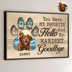 Custom Photo You're Always On My Mind - Memorial Personalized Custom Horizontal Poster - Sympathy Gift For Pet Owners. Pet Lovers
