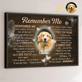 Custom Photo You Will Be Right By My Side - Memorial Personalized Custom Horizontal Poster - Sympathy Gift For Pet Owners. Pet Lovers