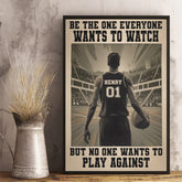 Play Hard. Stand Tall. Win Big - Personalized Custom Vertical Poster - Gift For Sport Lovers. Sport Players