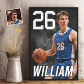 Custom Photo Believe In Your Own Hustle - Personalized Custom Vertical Poster - Gift For Sport Lovers. Sport Players