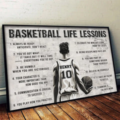 Play Hard. Win Big - Personalized Custom Horizontal Poster - Gift For Sport Lovers. Sport Players