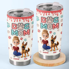 Dogs Are My Heart - Dog Personalized Custom 3D Inflated Effect Printed Tumbler - Gift For Pet Owners. Pet Lovers
