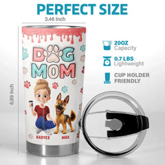 Dogs Are My Heart - Dog Personalized Custom 3D Inflated Effect Printed Tumbler - Gift For Pet Owners. Pet Lovers