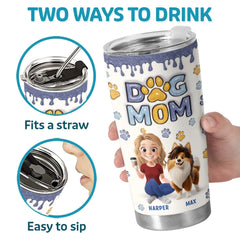 My Dog. My Best Friend - Dog Personalized Custom 3D Inflated Effect Printed Tumbler - Gift For Pet Owners. Pet Lovers